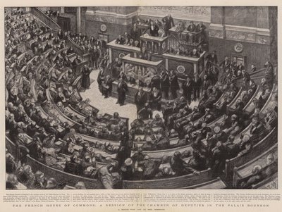 La Chambre des députés française, une session de la Chambre des députés au Palais Bourbon - Charles Paul Renouard